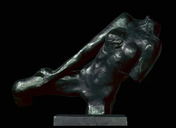 Escultura de bronze de tronco feminino de Auguste Rodin (1840-1917) Paris, Musee Rodin