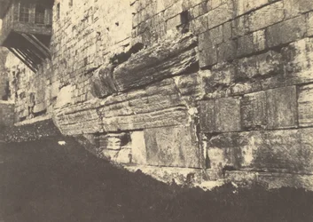 Jerusalém. Cerco do templo. Ponte do arco das Ilhas Salomão que ligava Moria a Sion