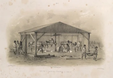 Fabricação de cimento De: A Construção da Catedral de Santo Isaacs, 1845