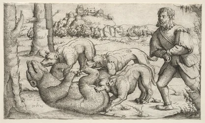 Uma caça ao urso, 1569.