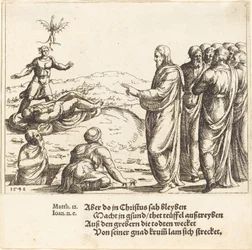 Cristo cura um demoníaco cego e mudo, 1548.