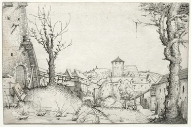 Pátio de um castelo