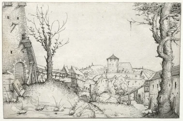 Pátio de um castelo
