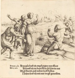 Jó fica sabendo de seus infortúnios, 1549.
