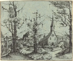 Paisagem com Igreja da Aldeia, 1545.