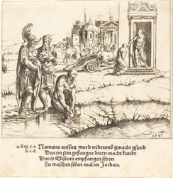 Naaman é curado de hanseníase, 1547.