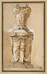 Desenho de um vaso monumental