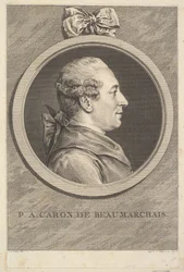 Retrato de PA Caron de Beaumarchais, 1773.