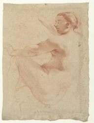 Nua Feminina Sentada
