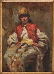 Figura Feminina (óleo sobre papel)
