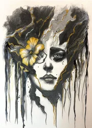 Retrato «Flor Dourada»