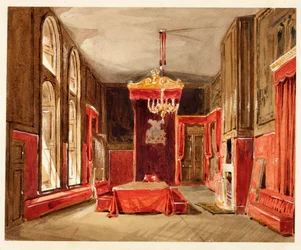 Estudo para Drawing Room, St. James, do Microcosm of London