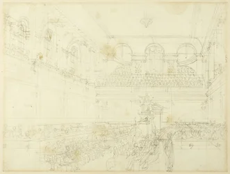 Estudo para o Foundling Hospital, a Capela, de Microcosmos de Londres