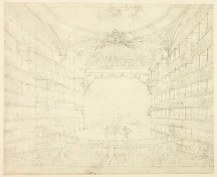 Estudo para Opera House, da Microcosm of London