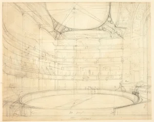 Estudo para Royal Circus, da Microcosm of London