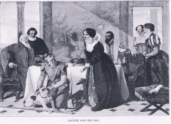 Launce and his dog, de The Magazine of Art 1893, Cassell and Company
