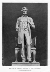 Estátua de Abraham Lincoln, Lincoln Park, Chicago, 1887
