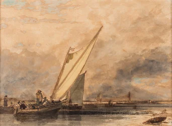 On the Medway, data desconhecida (aguarela sobre papel)