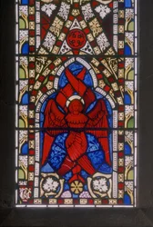 Cristo Com Serafim, detalhe, c.1844 (vitral)