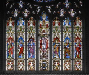 Crucificação com Santos, 1851 (vitral)