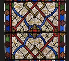 Janela Leste, detalhe, 1849 (vitral)