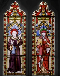 São Francisco de Assis e São Carolus, 1847 (vitral)