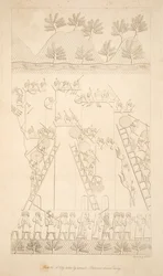 Uma cidade tomada por assalto - Prisioneiros foram embora, de Monuments of Nineveh, pub. 1849