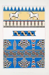 Ornamentos pintados de Nimroud [Calah]