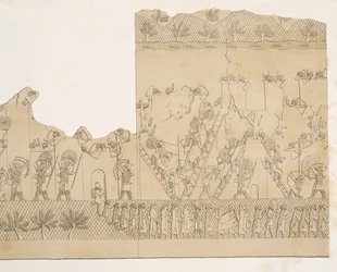 Cerco e escalada de uma cidade (Kouyunjik), dos monumentos de Nínive, bar. 1849