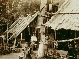 Prospector australiano, c.1880s (foto sépia)