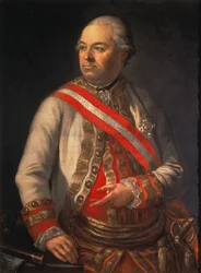 Conde Andreas Hadik von Futak (1710-90), comandante do exército austríaco na campanha contra a Turquia em 1789