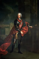 Conde Leopold Joseph von Daun (1705-66), Fieldmarshall e Comandante em Chefe Austríaco durante a Guerra dos Sete Anos, derrotando Frederico, o Grande, no cerco de Kolin