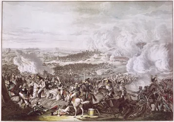 O vôo de Napoleão (1769-1821) após a batalha de Waterloo, 18 de junho de 1815, c.1815-30