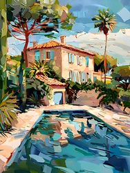 Casa junto à piscina