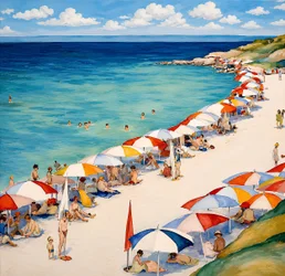 Um dia de sol na praia