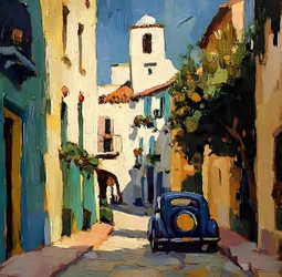 Carro Azul de Sunny Village