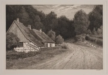 casa de fazenda na floresta