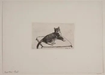 Dinamarquês: Recumbent cat (gato reclinado)