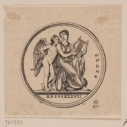 Medalha com a confecção de Erato