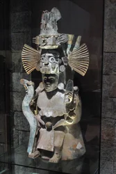Queimador de incenso em forma do deus Tlaloc, Tláhuac, período Pós-Clássico tardio, c.1500