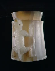 Jar, encontrado em Isla de Sacrificios, Veracruz, México (onyx)