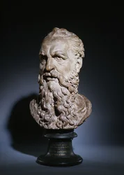 Estudo da Cabeça de São Paulo, c.1535 (terracota)