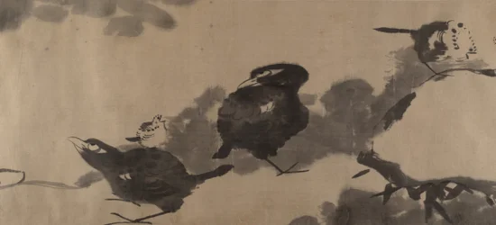 Pássaros em um lago de lótus, ca. 1690