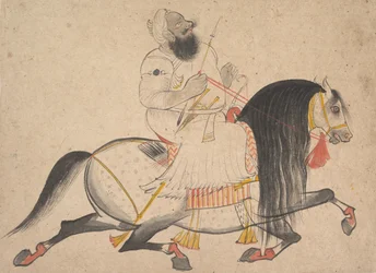 Retrato equestre de um nobre, ca. 1775.