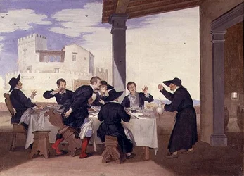 O Prank de Pievano Arlotto (óleo sobre tela)