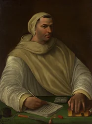 Retrato de um monge olivetano.