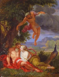 Hypnos envia Jupiter e Juno para dormir