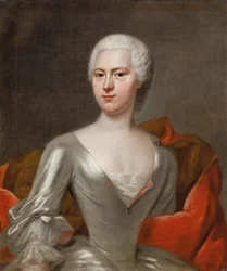 Retrato da condessa Margaretha Sophia von Hennicke, nascida von Schönberg, c. 1731.