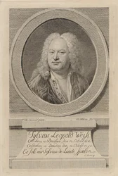 Retrato de Sylvius Leopold Weiss 1686-1750, 1750.