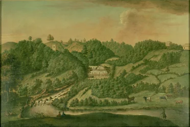 Vista sobre o rio Skell em Studley Royal